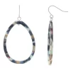 Sonoma Goods For Life® Silver Tone Blue Acetate Teardrop Earrings