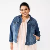 Plus Size Sonoma Goods For Life® Premium Denim Jacket 1 Plus Size Sonoma Goods For Life® Premium Denim Jacket -Sonoma Goods For Life Shop 5920754 Dark Wash