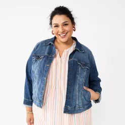 Plus Size Sonoma Goods For Life® Premium Denim Jacket
