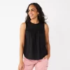 Women's Sonoma Goods For Life® Yoke Front Top 2 Women's Sonoma Goods For Life® Yoke Front Top -Sonoma Goods For Life Shop 5945393 Black