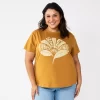 Plus Size Sonoma Goods For Life® Relaxed Graphic Tee -Sonoma Goods For Life Shop 5988101 Gold Kindness