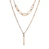 Sonoma Goods For Life® Gold Tone Layered Chain & Bar Pendant Necklace
