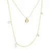 Sonoma Goods For Life® Gold Tone Simulated Pearl Chain & Hammered Charm Layered Necklace