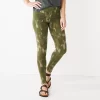 Women's Sonoma Goods For Life® Midrise Leggings -Sonoma Goods For Life Shop 6120748 Olive Water Wash