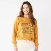 Women's Sonoma Goods For Life® Everyday Crewneck Sweatshirt -Sonoma Goods For Life Shop 6196823 Gold Happy Days