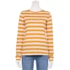 Women's Sonoma Goods For Life® Everyday Crewneck Long Sleeve Tee 2 Women's Sonoma Goods For Life® Everyday Crewneck Long Sleeve Tee -Sonoma Goods For Life Shop 6264716 Gold Stripe