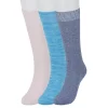 Men's Sonoma Goods For Life® 3-pack Marled Crew Socks -Sonoma Goods For Life Shop 6316707 Denim Blue Pink